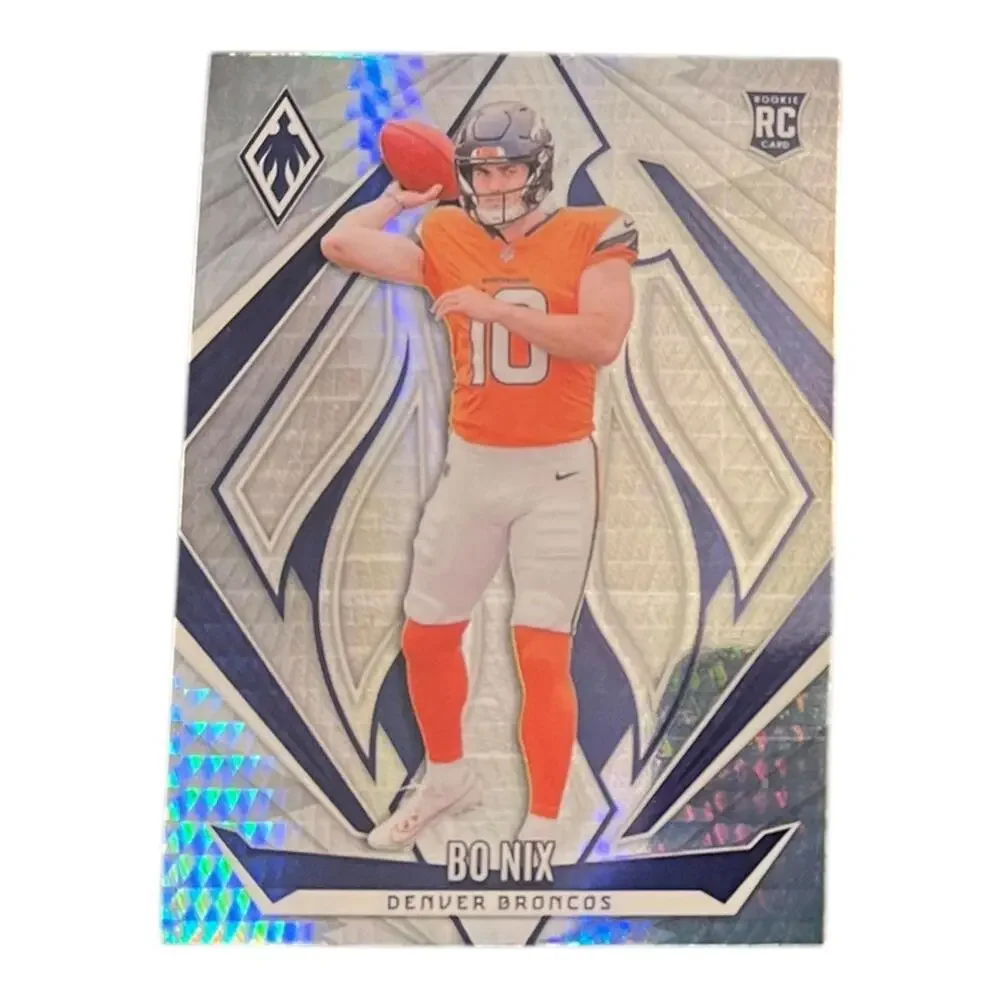 2024 Panini Phoenix Bo Nix Silver Rookie RC SP #159 Denver Broncos